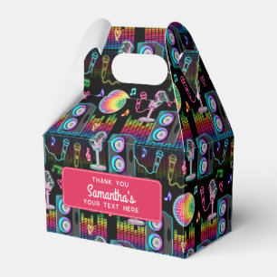 Karaoke Neon Glow Singing Music Party Favour Box