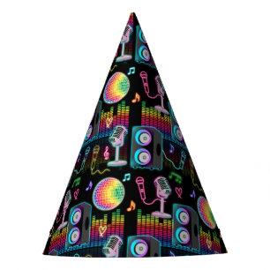 Karaoke Neon Glow Singing Music Party Hat