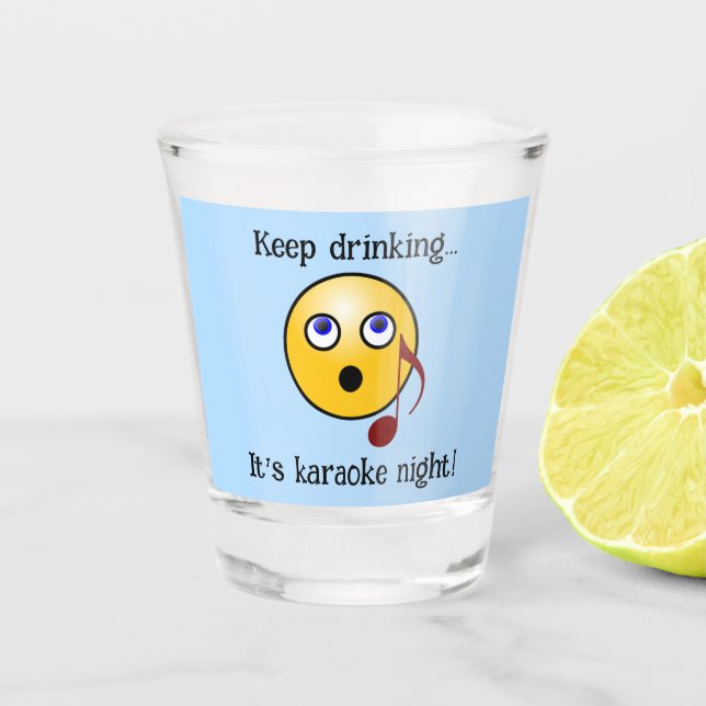 Karaoke Night Shot Glass (Front)