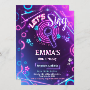 Karaoke Party Invitation