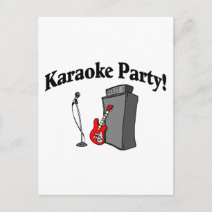 Karaoke Party Postcard