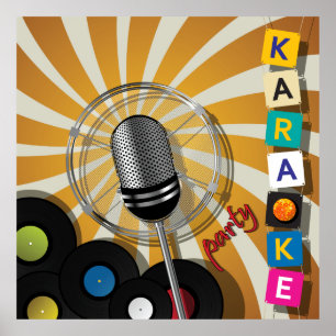 Karaoke Party Poster