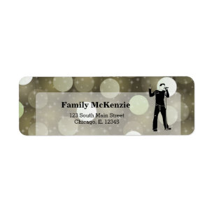 Karaoke party return address label