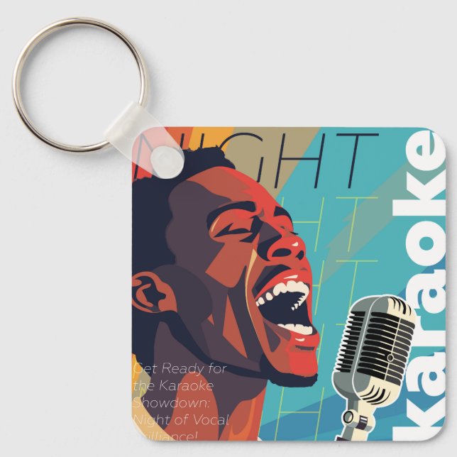 Karaoke party show key ring (Front)