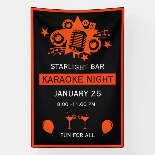 Karaoke Promotion Wall Banner (Vertical)