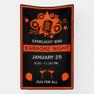 Karaoke Promotion Wall Banner