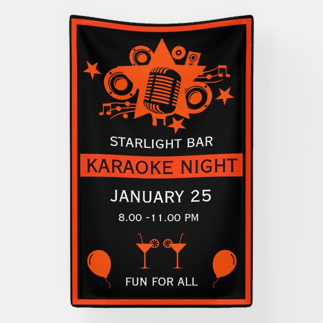 Karaoke Promotion Wall Banner (Vertical)