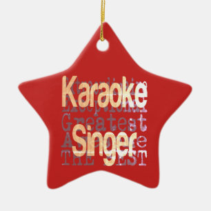 Karaoke Singer Extraordinaire Ceramic Ornament