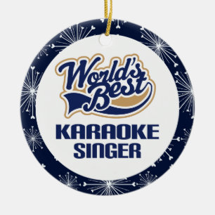 Karaoke Singer Gift Ornament