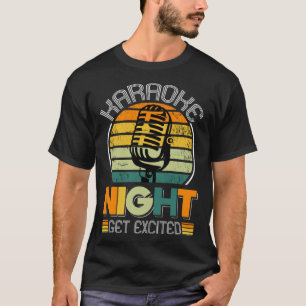 Karaoke Singing Microphone Singer Karaoke Night T-Shirt