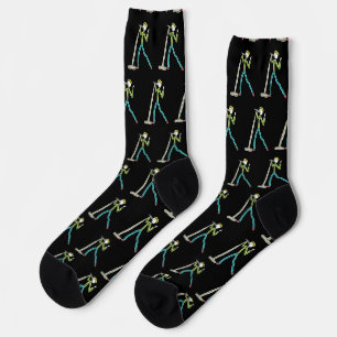 Karaoke Singing Stickman Socks