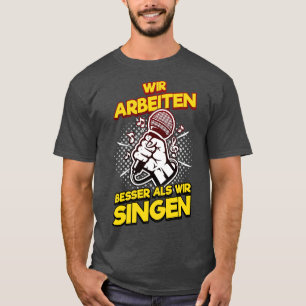 Karaoke Singing Work Office Christmas Parties 6 T-Shirt