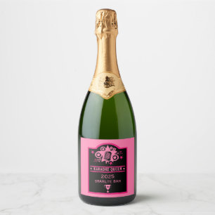 Karaoke Winner Sparkling Wine Label