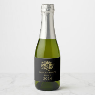 Karaoke Winner Sparkling Wine Label