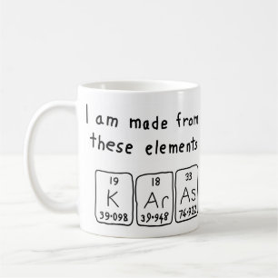 Karas periodic table name mug