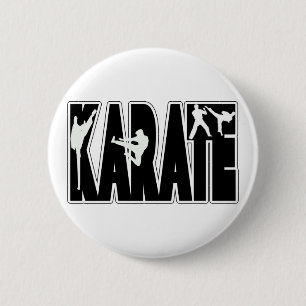KARATE 6 CM ROUND BADGE