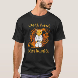 Karate Accessories Cat Boys Kids Girls Men Martia T-Shirt