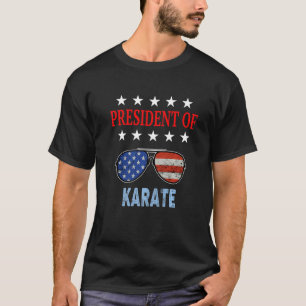 Karate Accessories  Usa Flag Karate Instructor Say T-Shirt