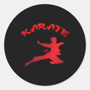 Karate Adult And Youth Martial Arts Classic Round Sticker