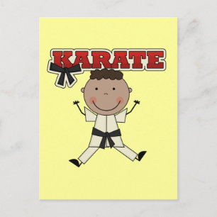 KARATE - African American Boy Tshirts and Gifts Postcard