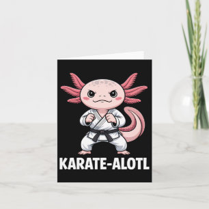 Karate-alotl Axolotl Karate Lover Martial Arts Card