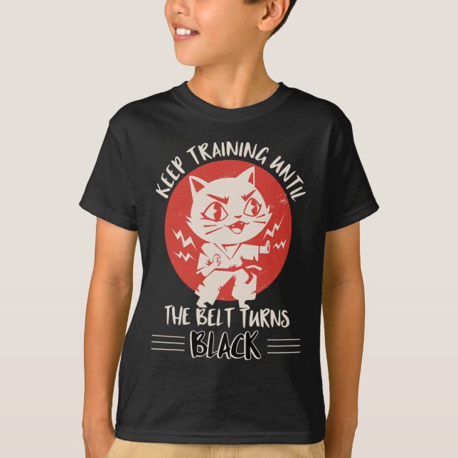 Karate Apparel Karate Quote Clothes Cats  T-Shirt (Front)