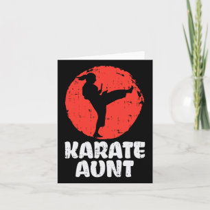 Karate Aunt Ponytail Kick Japanese Martial Arts Wo Card