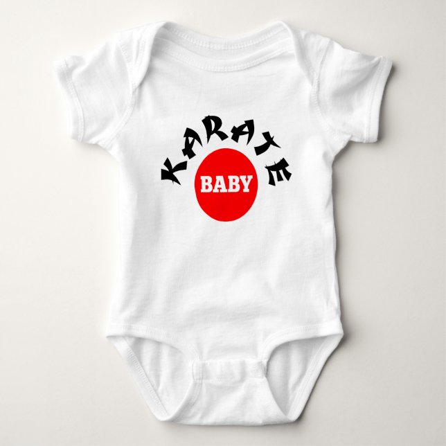 Karate Baby Baby Bodysuit (Front)