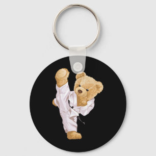 Karate Bear Key Ring