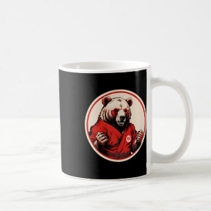 Karate Bear Plush - Martial Arts Inspired Red Home Coffee Mug