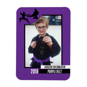Karate Belt Achievement Flexible Photo Magnet