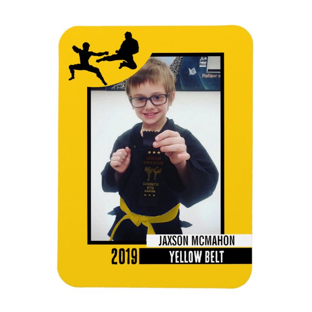 Karate Belt Achievement Flexible Photo Magnet (Vertical)