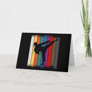 Karate Belt Colours Silhouette Card