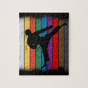Karate Belt Colours Silhouette Jigsaw Puzzle