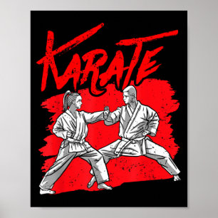 Karate Belt Martial Arts Fighter Coach Poster