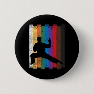 Karate Belt Rank Journey  6 Cm Round Badge