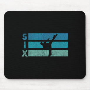 Karate Birthday 6 Year Year Taekwondo Boy 6th Birt Mouse Pad