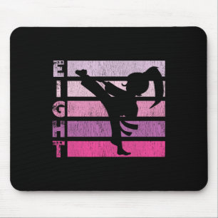 Karate Birthday 8 Year Year Taekwondo Girl 8th Bir Mouse Pad