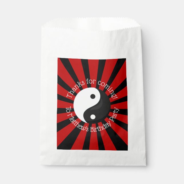 Karate Birthday Party Favours Favour Bag (Front)