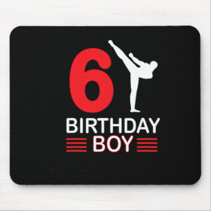 Karate Birthday Tee Boy Gift Kids Taekwondo 4 Mouse Pad