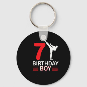 Karate Birthday Tee Boy Gift Kids Taekwondo 5 Key Ring
