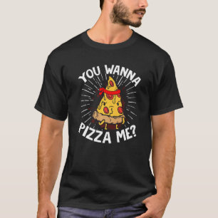 Karate Black Belt Gi Uniform You Wanna Pizza Me T-Shirt
