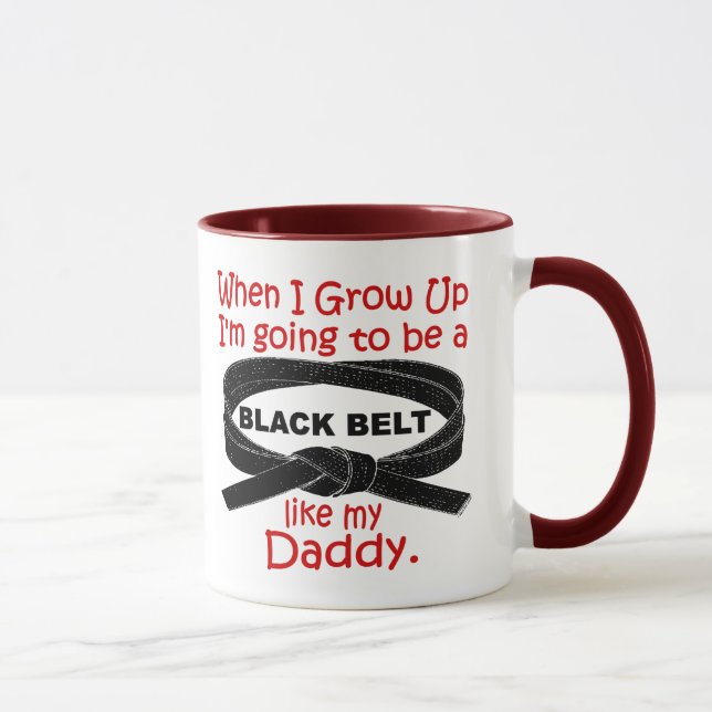 KARATE Black Belt Like My Daddy 1 Mug (Right)