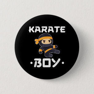 Karate Boy 6 Cm Round Badge