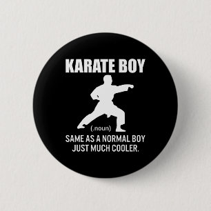 Karate Boy Funny Definition Martial Arts Gift 6 Cm Round Badge