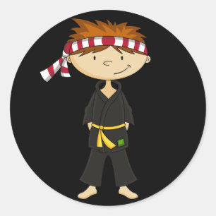 Karate Boy Sticker Sheet