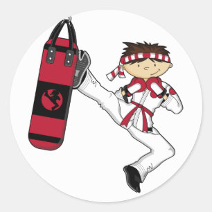 Karate Boy Sticker Sheet