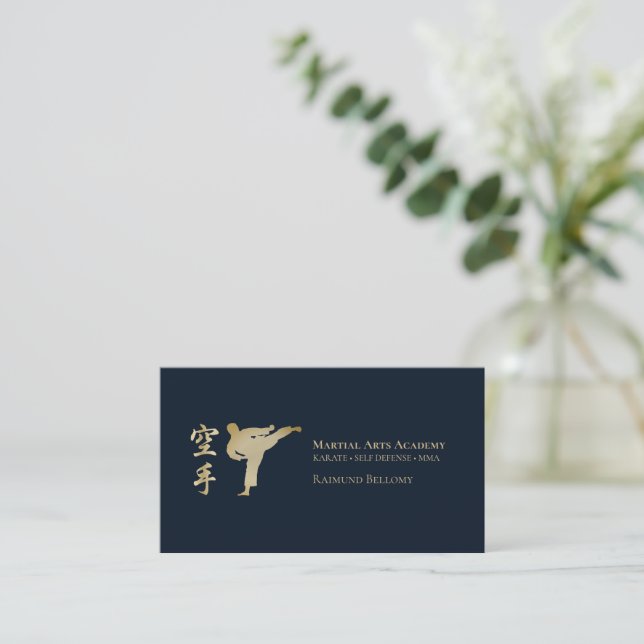 Karate Business Card (Standing Front)