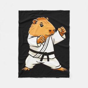 Karate Capyra Funny Martial Arts Mma Men Teen Boys Fleece Blanket
