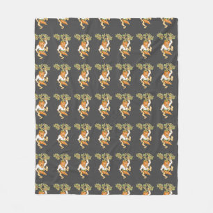Karate carrot martial arts fleece blanket